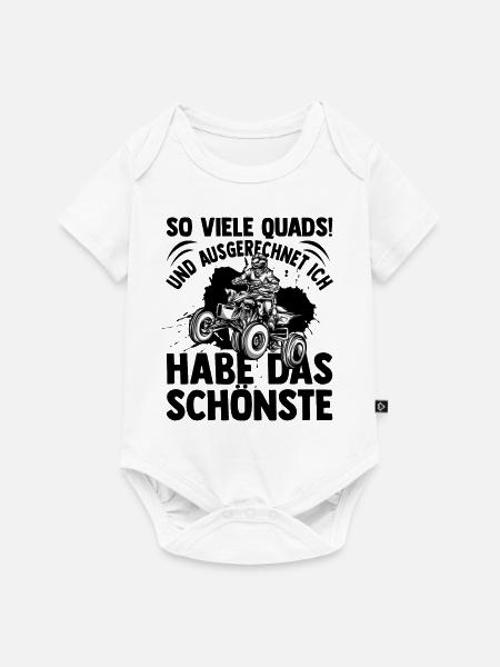 Quad - Baby Premium Kurzarmbody - Weiß