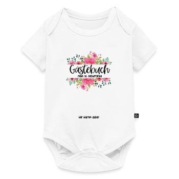 Gästebuch Mein 18. Geburtstag Unterschriften - Baby Premium Kurzarmbody - Weiß - Vorne