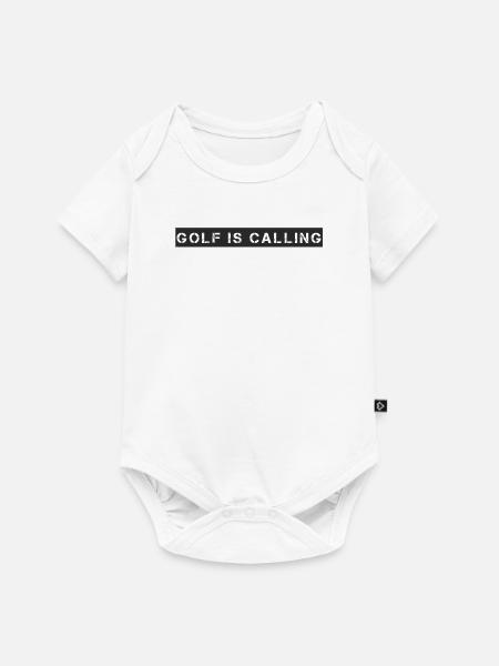 Golf - Golf is Calling - Baby Premium Kurzarmbody - Weiß