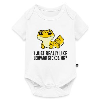 Amateurs de gecko léopard J’aime les geckos léopard - Body à manches courtes Premium Bébé - blanc - Devant