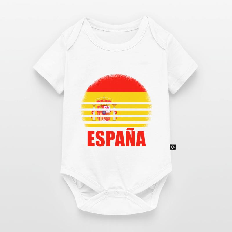 Spanien Spanische Flagge USA Mallorca Madrid Ameri Baby Premium Kurzarmbody