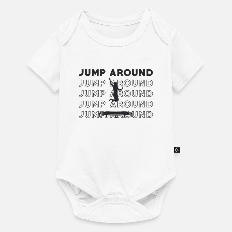 Trampoline Jump Around Trampoline Sport - Body à manches courtes Premium Bébé - blanc