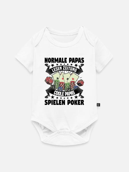 Poker - Baby Premium Kurzarmbody - Weiß