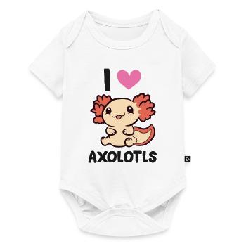 Funny Axolotl Lover I Love Axolotls - Baby Premium short-sleeve bodysuit - white - Front
