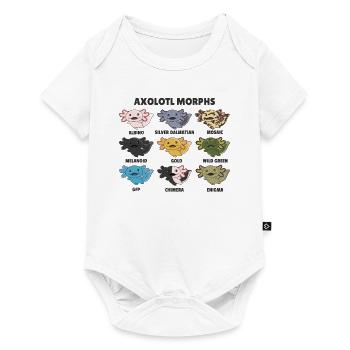 Axolotls aus der Welt süße Tiere Axolotl Arten - Baby Premium Kurzarmbody - Weiß - Vorne