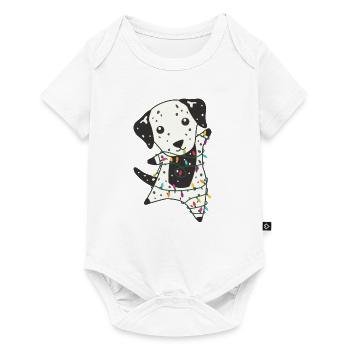 Dalmatian Christmas Dog Winter Animals Dogs - Baby Premium short-sleeve bodysuit - white - Front