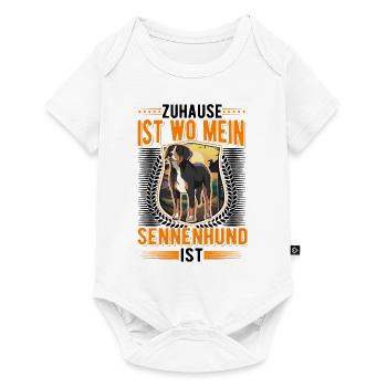 Großer Schweizer Sennenhund Personal - Baby Premium Kurzarmbody - Weiß - Vorne