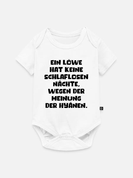 Löwe Ist Egal Was Hyänen Sagen Selbstbewusst Mann - Baby Premium Kurzarmbody - Weiß
