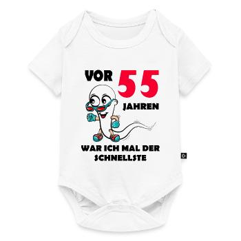 55.Ehrentag 55. Jubiläum Club der alten Säcke 55 - Baby Premium Kurzarmbody - Weiß - Vorne