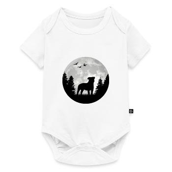 Jack Russell Terrier Moon - Baby Premium short-sleeve bodysuit - white - Front