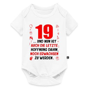 19. Geburtstag Mann 19.Ehrentag 19. Jubiläum Fun - Baby Premium Kurzarmbody - Weiß - Vorne
