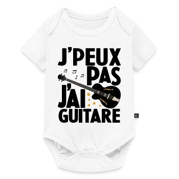 Je Peux Pas J'ai Guitare Drôle Guitare - Body à manches courtes Premium Bébé - blanc - Devant