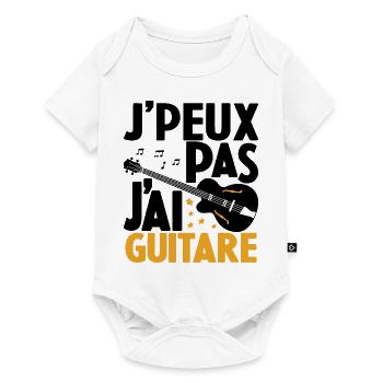 Je Peux Pas J'ai Guitare Drôle Guitare - Body à manches courtes Premium Bébé - blanc - Devant