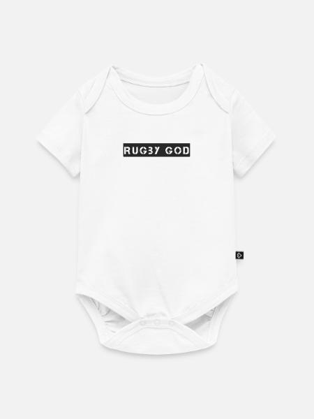 Rugby - Rugby God - Baby Premium Kurzarmbody - Weiß
