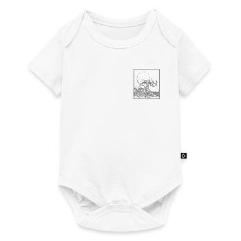 Esthétique japonaise La grande vague au large de Kanagawa - Body à manches courtes Premium Bébé - blanc - Devant