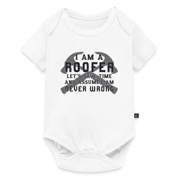 Roofer Craft Craftsman Roof Idée cadeau - Body à manches courtes Premium Bébé - blanc - Devant