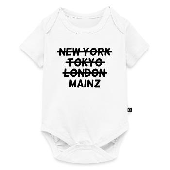 Mainz - Baby Premium Kurzarmbody - Weiß - Vorne