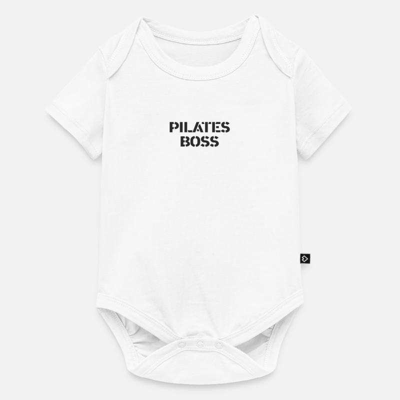Pilates - Patron de Pilates - Body à manches courtes Premium Bébé - blanc