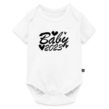 Bébé 2023 - Nouveau-né 2023 Cadeau bébé - Body à manches courtes Premium Bébé - blanc - Devant