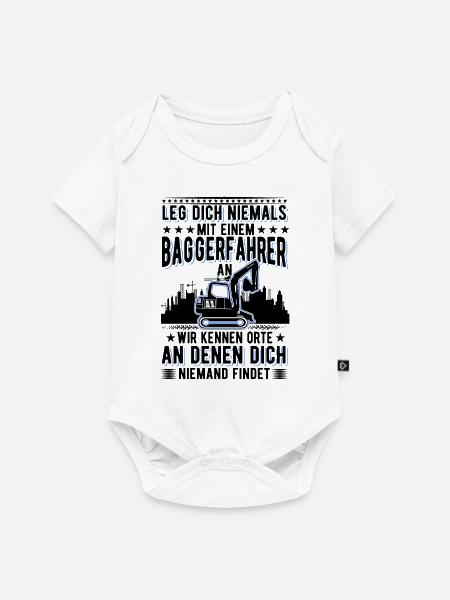 Baggerführer Bagger Baggerfahrer - Baby Premium Kurzarmbody - Weiß