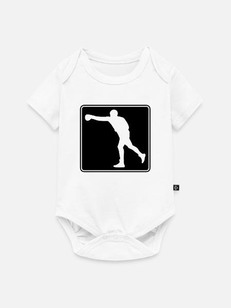 Boxen Logo - Baby Premium Kurzarmbody - Weiß