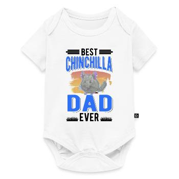 Best Chinchilla Dad Ever - Baby Premium Kurzarmbody - Weiß - Vorne