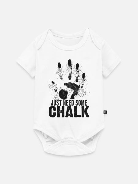 Kreide Bouldern - Baby Premium Kurzarmbody - Weiß