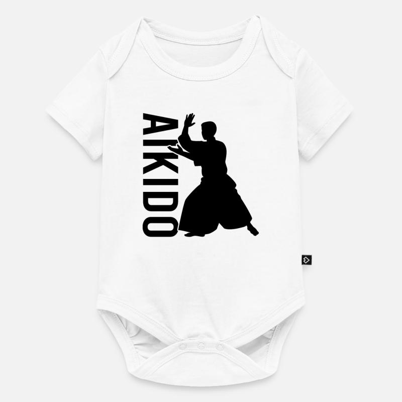 Aïkido - Body à manches courtes Premium Bébé - blanc