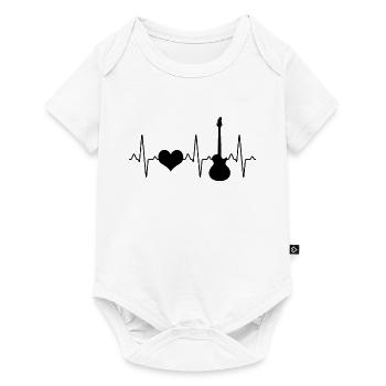 Guitare électrique Heartbeat - Body à manches courtes Premium Bébé - blanc - Devant