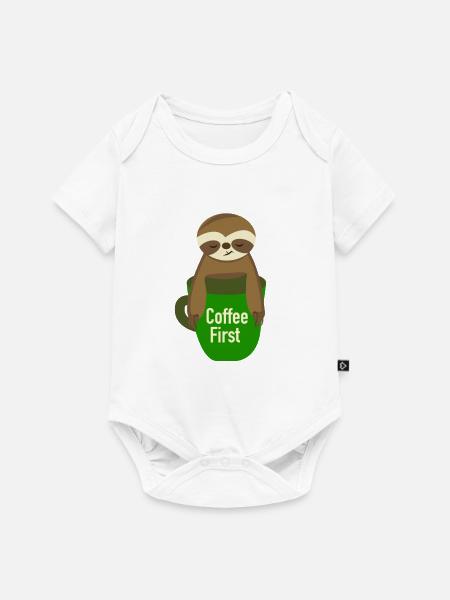 Sloth - Baby Premium Kurzarmbody - Weiß