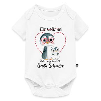 Ich Werde Eine Große Schwester 2023 - Baby Premium Kurzarmbody - Weiß - Vorne