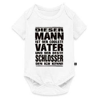 Schlosser - Baby Premium Kurzarmbody - Weiß - Vorne