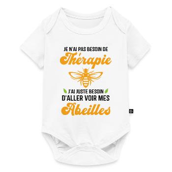 J'ai juste besoin d'aller voir mes abeilles - Body à manches courtes Premium Bébé - blanc - Devant
