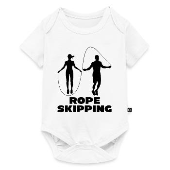 Jumping Rope Graphic Rope Jumping Rope Skipping Si - Baby Premium Kurzarmbody - Weiß - Vorne