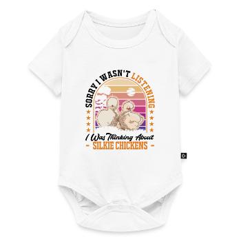 Silk Chicken Gift Silke Chicken - Baby Premium short-sleeve bodysuit - white - Front