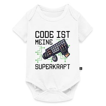 Code Ist Meine Superkraft Software Entwickler Code - Baby Premium Kurzarmbody - Weiß - Vorne