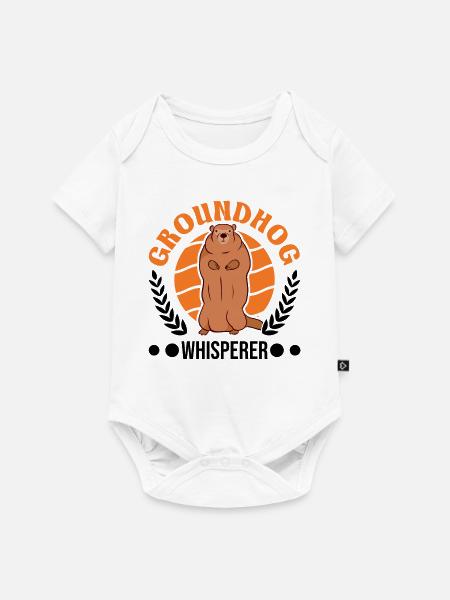 Murmeltier Flüsterer Groundhog Whisperer - Baby Premium Kurzarmbody - Weiß