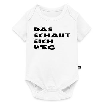 DAS SCHAUT SICH WEG (schwarz) - Baby Premium Kurzarmbody - Weiß - Vorne