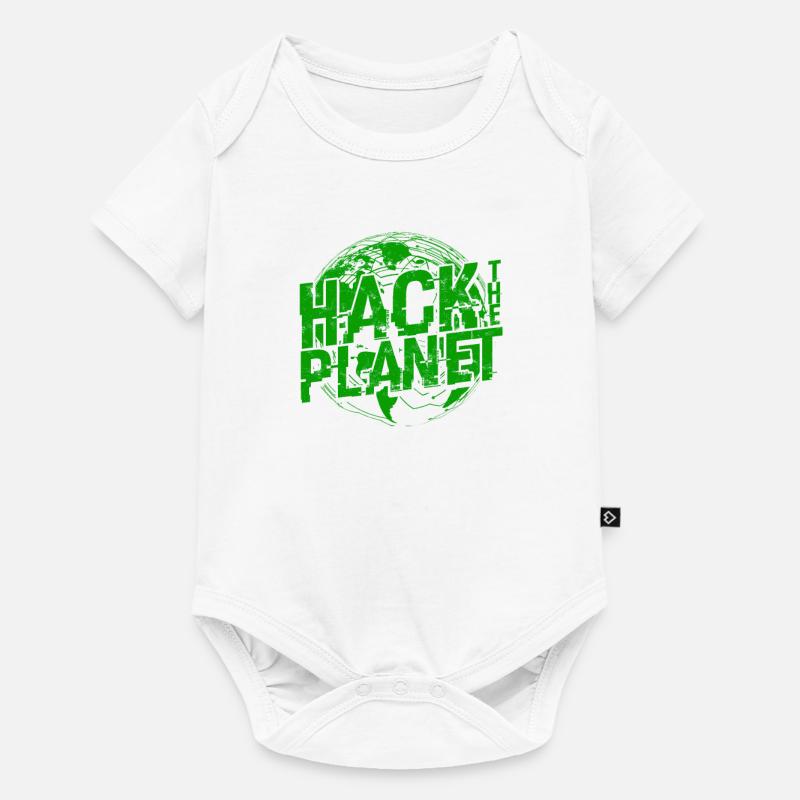 Hack the Planet Softwareentwickler - - Baby Premium Kurzarmbody - Weiß