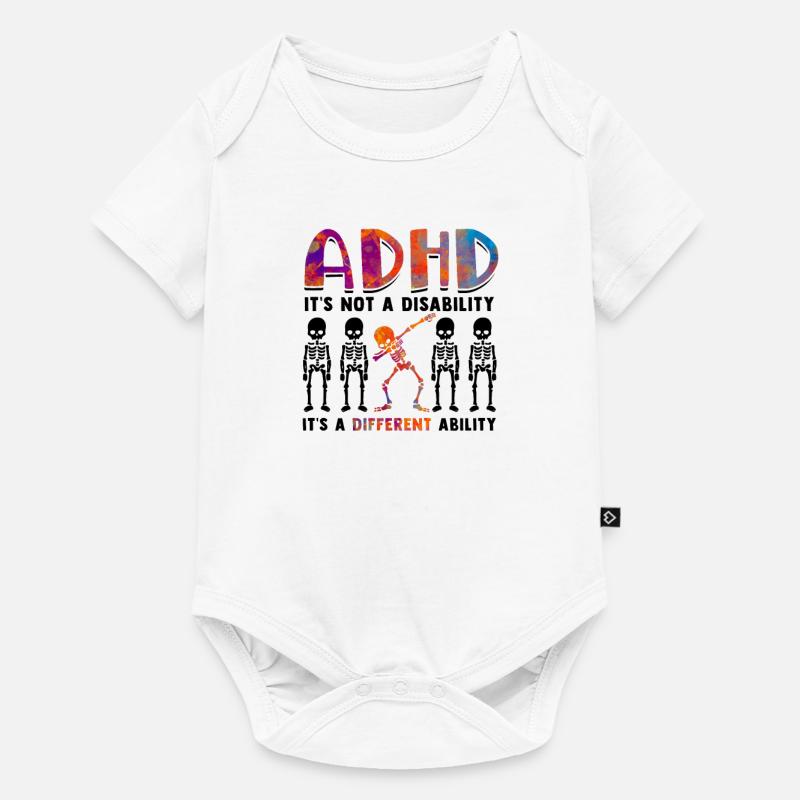 Le TDAH n’est pas un handicap, c’est différent - TDAH - Body à manches courtes Premium Bébé - blanc