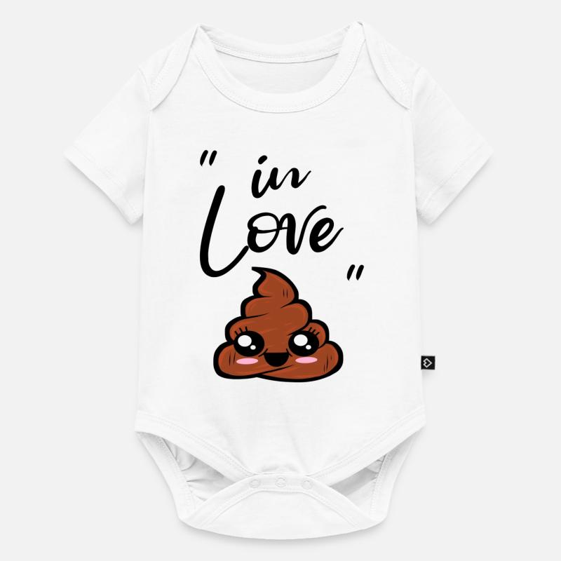 caca kawaii - Body à manches courtes Premium Bébé - blanc