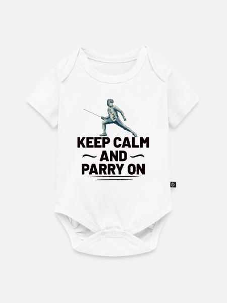 Fencing Fencer Fence - Baby Premium Kurzarmbody - Weiß