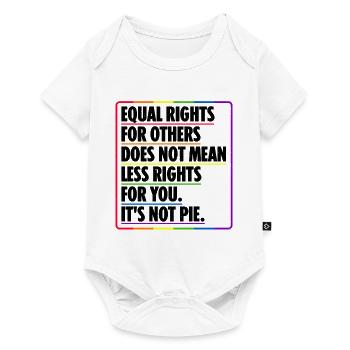 Equal Rights For Others Does Not Mean Less Rights - Baby Premium Kurzarmbody - Weiß - Vorne