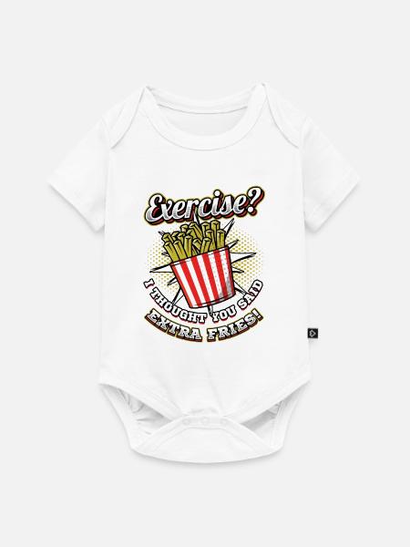 Extra Pommes Frites - Baby Premium Kurzarmbody - Weiß