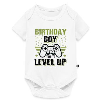 Birthday Boy Time To Level Up Video Games Online G - Baby Premium Kurzarmbody - Weiß - Vorne
