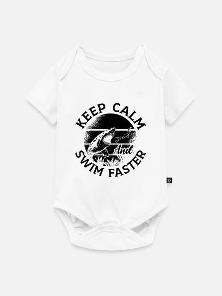 Freitaucher Freitauchen Apnoe Tauchen Geschenkidee - Baby Premium Kurzarmbody - Weiß