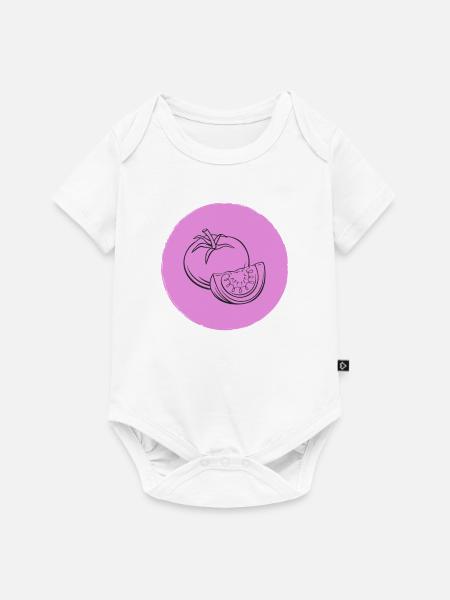Tomate - Baby Premium Kurzarmbody - Weiß