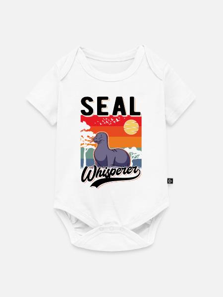 Robben Flüsterer Seal Whisperer - Baby Premium Kurzarmbody - Weiß