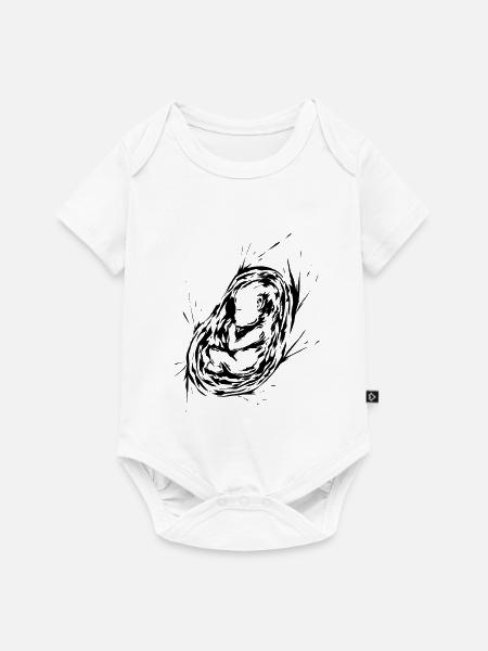 Schwanger Schwangerschaft Baby - Baby Premium Kurzarmbody - Weiß