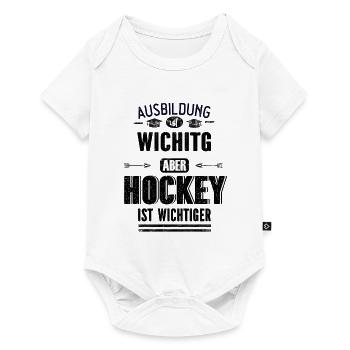 Lustiges Sprüche Design Hockey Cooler Spruch - Baby Premium Kurzarmbody - Weiß - Vorne